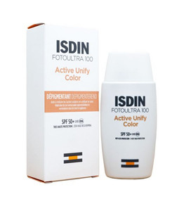 ضد آفتاب رنگی ایزدین ISDIN Active Unify | SPF 50 | ضد لک و روشنکننده | اصل از گلاموناشاپ